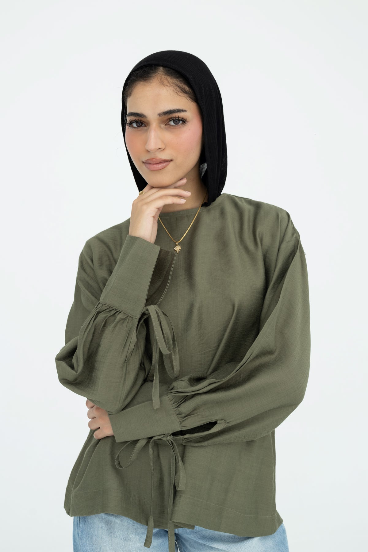 Soft Moss Top in Olive