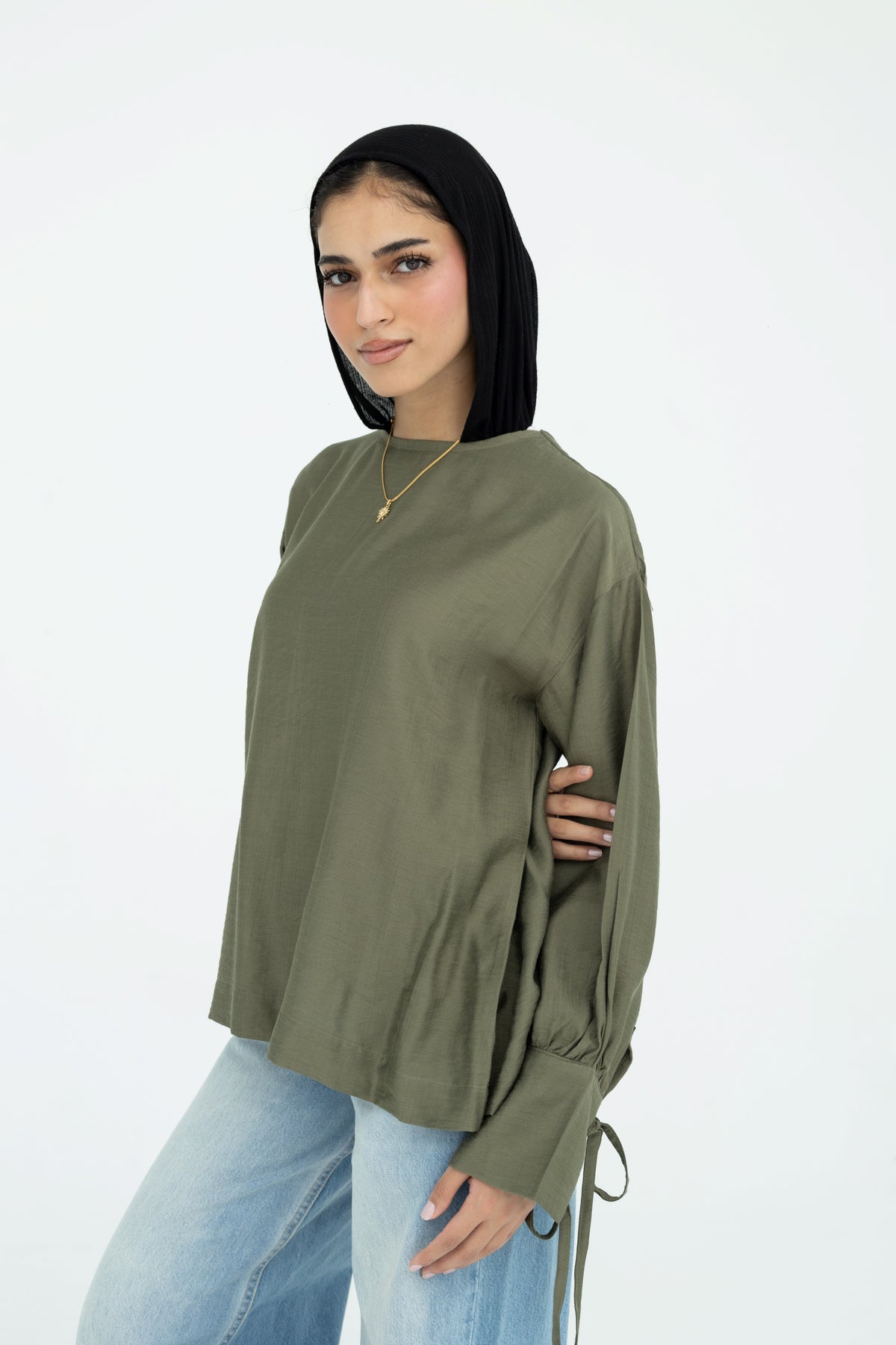 Soft Moss Top in Olive