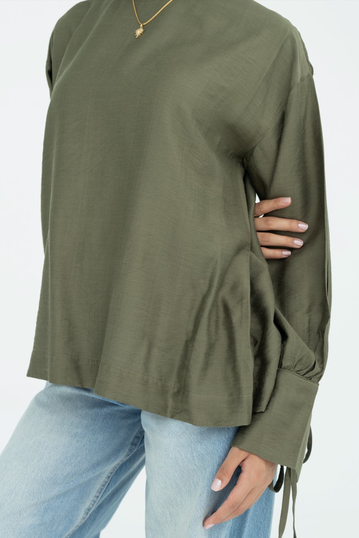 Soft Moss Top in Olive