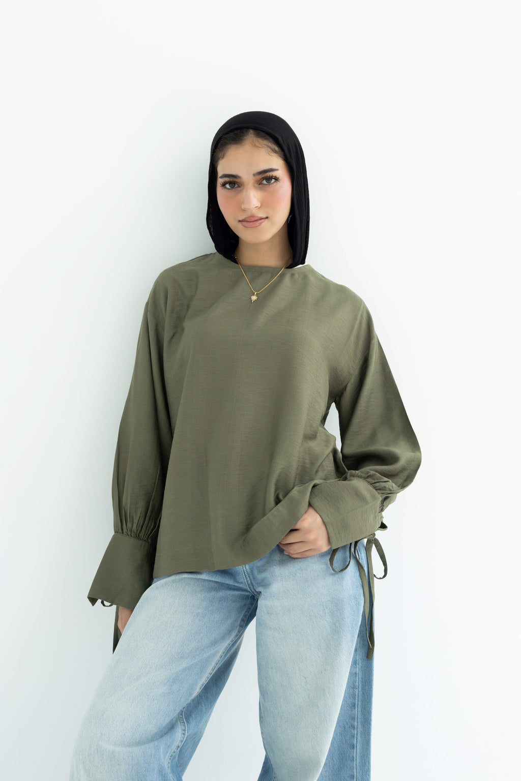 Soft Moss Top in Olive
