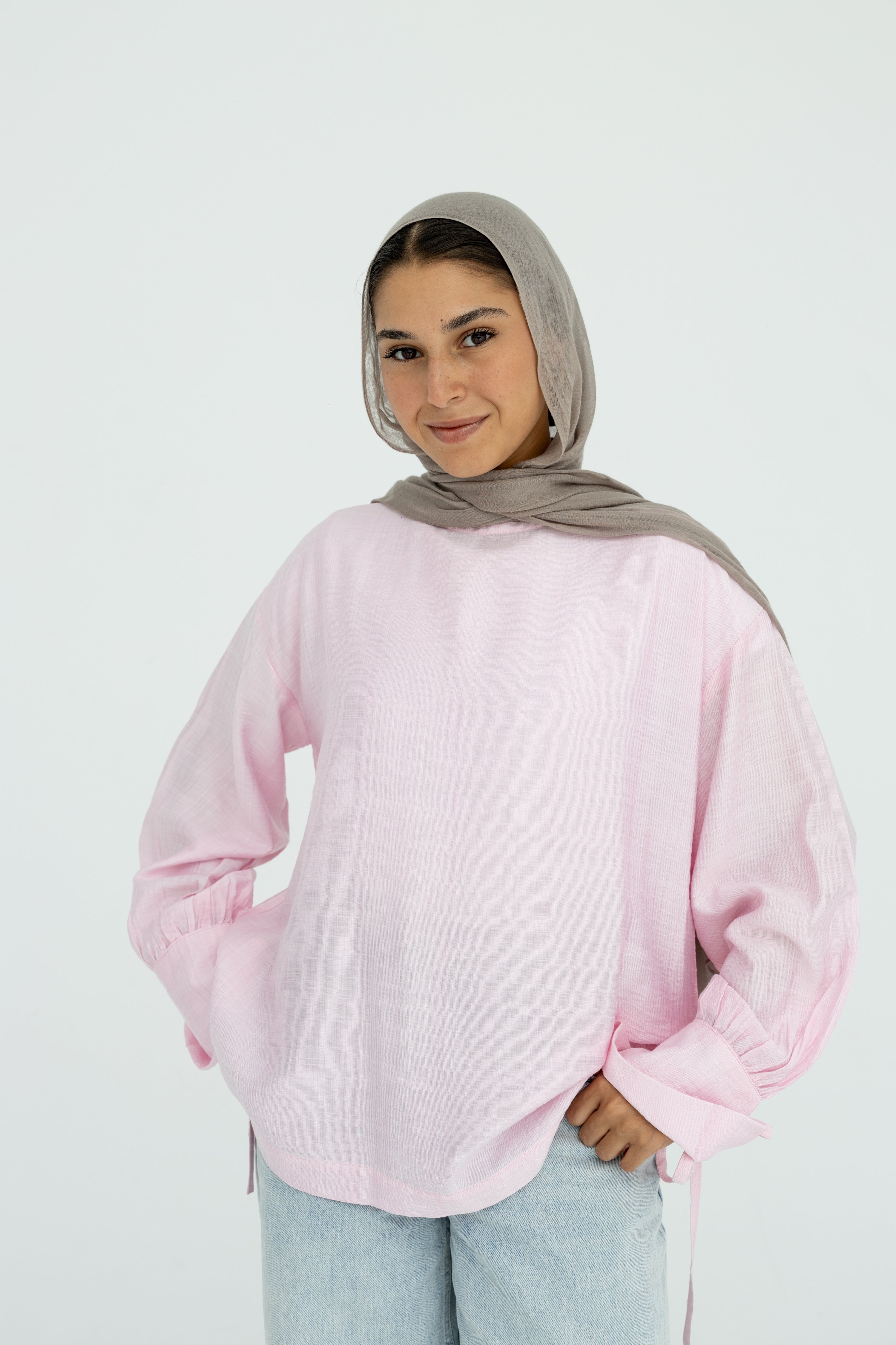 Soft Blush Top in Pink