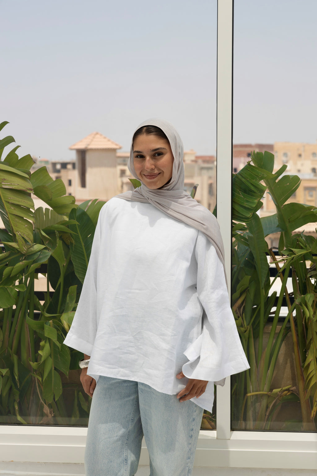 Pure Cloud Top in White