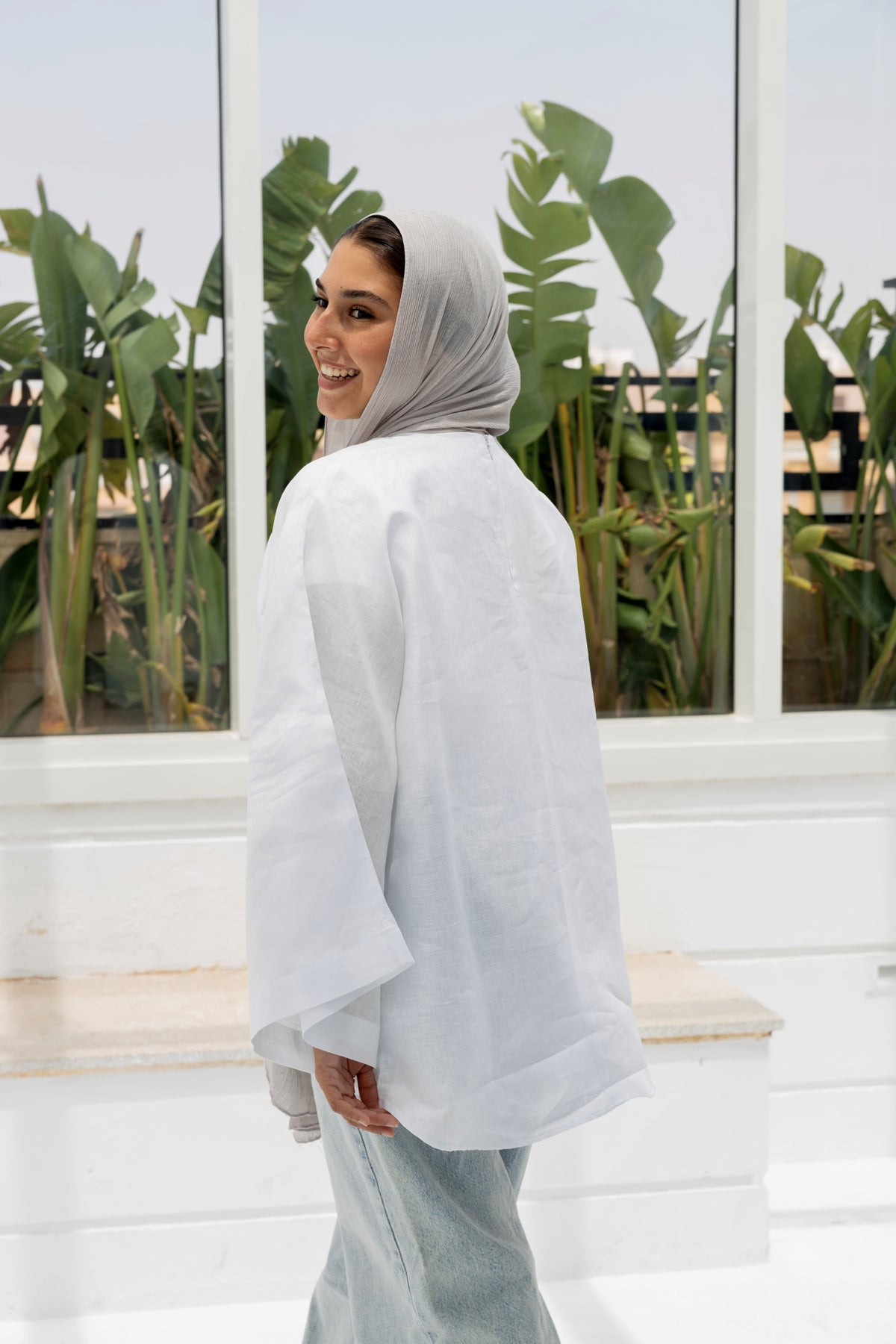 Pure Cloud Top in White