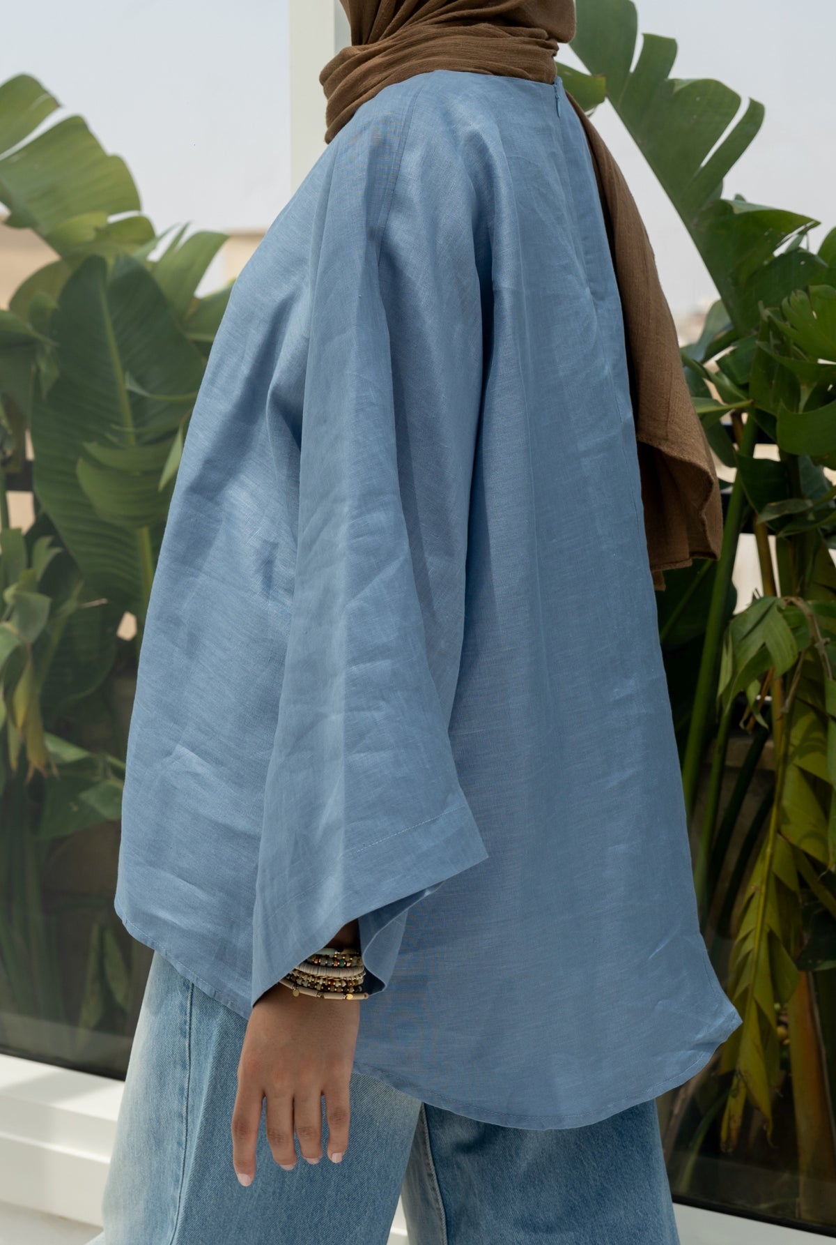 Pure Cloud Top in Indigo